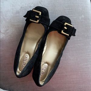 50% off Me Too Suede Slip On Black Size 7